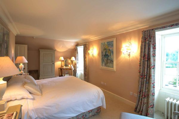 A colour image of a double bedroom with ensuite at Edradynate Country House and Sporting Estate Scotland,