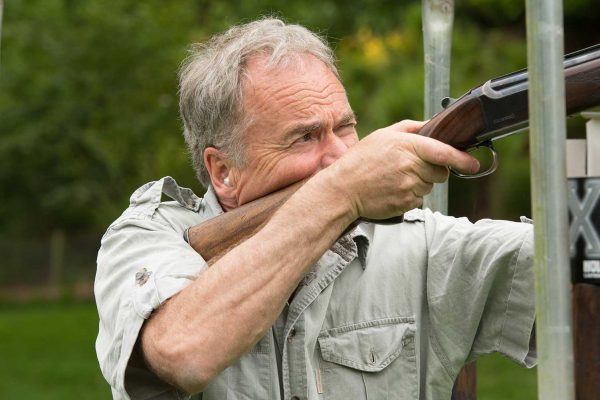 A colour photo of a guest enjoying clay shooting at the Edradynate clay pigeon shoot day May 2017 - Edradynate Estate, Perthshire - Luxury Country House and Sporting Estate for Rent in Scotland