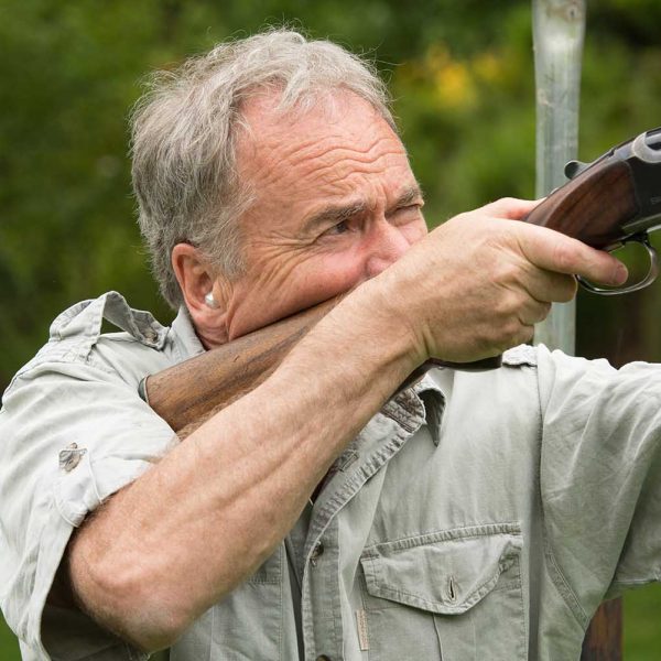 A colour photo of a guest enjoying clay shooting at the Edradynate clay pigeon shoot day May 2017 - Edradynate Estate, Perthshire - Luxury Country House and Sporting Estate for Rent in Scotland