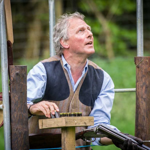 A colour image of a gentleman loading cartridges at the Edradynate May 2017 clay shooting day - Edradynate Estate, Perthshire - Luxury Country House and Sporting Estate for Rent in Scotland