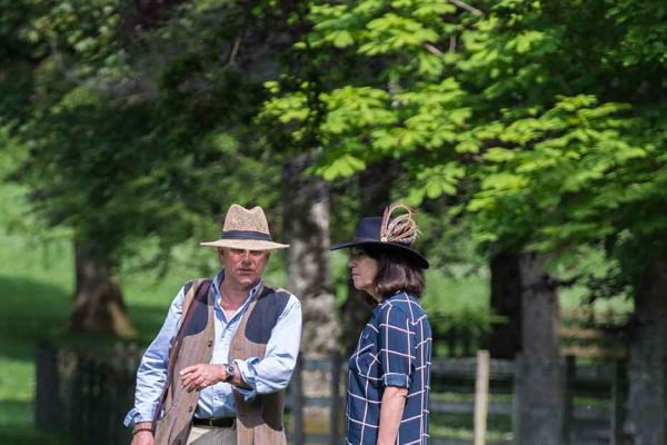 An image of guests walking their dogs and enjoying the Edradynate May 2017 clay pigeon shoot day - Edradynate Estate, Perthshire - Luxury Country House and Sporting Estate for Rent in Scotland