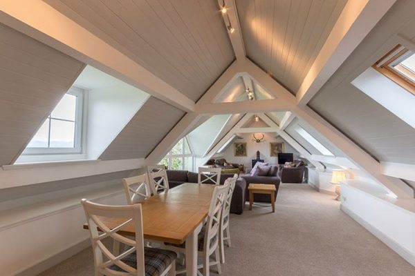 A colour image of the dining room at Aodin - accommodation for a a self catering holiday Scotland - Edradynate Country House and Sporting Estate Perthshire