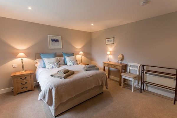 A colour image of a double bedroom at Aodin - accommodation for a a self catering holiday Scotland - Edradynate Country House and Sporting Estate Perthshire