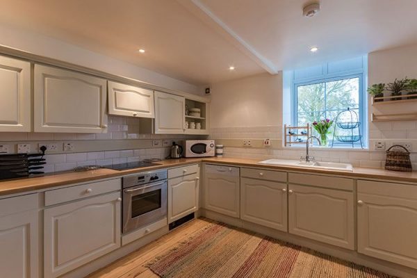 A colour image of the kitchen at Aodin - accommodation for a a self catering holiday Scotland - Edradynate Country House and Sporting Estate Perthshire