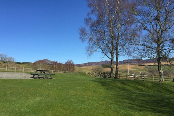 An image of a view from Aodin accommodation for a a self catering holiday Scotland - Edradynate Country House and Sporting Estate Perthshire