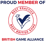 A colour image of British Game Alliance badge - Shooting at Edradynate Estate
